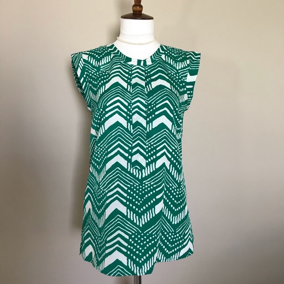 J Crew Herringbone Blouse - Picture 3 of 6